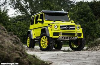 Lime Green Mercedes Benz G550 Gets Hre Wheels Black Diamond Mafia