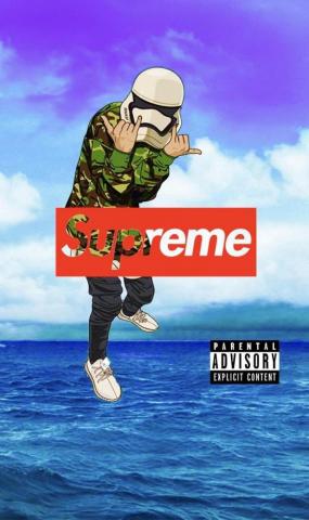 A Wallpaper I Did With Supreme X Star Wars Yeezy