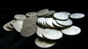 Silver Coins Wallpaper