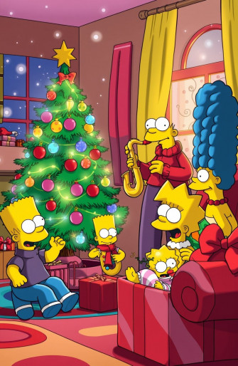 Simpsons Christmas Wallpaper