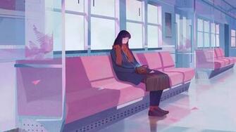 Lo Fi Anime Desktop Wallpaper