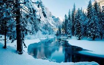 Snow River Winter Landscape Net