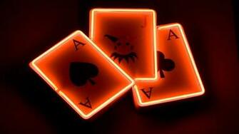 Halloween Playing Cards HD Wallpaper Surftin Neon