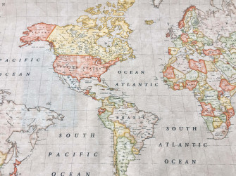 World Map Aesthetic Wallpaper