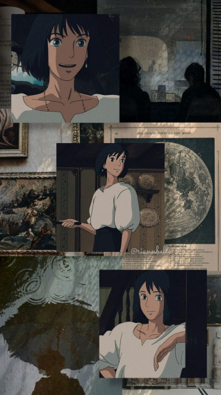 Dark Hair Howl Studio Ghibli Art Background