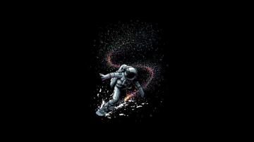 Astronaut Dark Artwork Minimal Wallpaper
