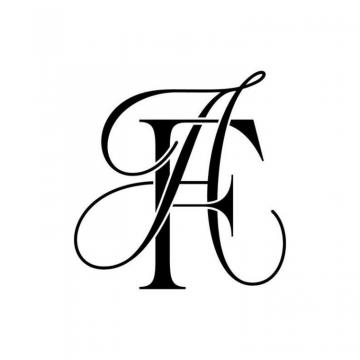 Wedding Logo Design Monogram Af Fa In