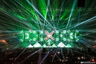 Tomorrowland Laser Show HD Wallpaper