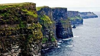 Coast Cliffs Ireland Of Moher Galway Wallpaper Background