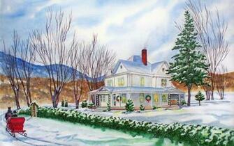 Christmas Painting Wallpaper
