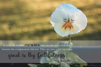 Kjv Bible Wallpaper Great Is Thy Faithfulness Lamentations