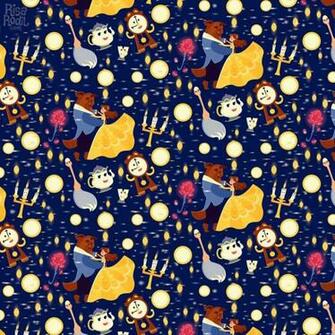 Be Our Guest Pattern Sticker By Risa Rodil White X3 Cute