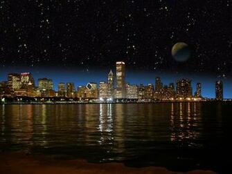 Chicago Night Skyline Pictures
