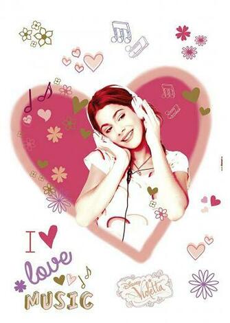 14044h Disney Multicoloured Violetta Komar Wallpaper Amazon