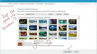 Howto Enable Desktop Background Wallpaper Slideshow With Windows