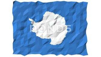 Flag Of Antarctica 3d Wallpaper Animation Hi Res