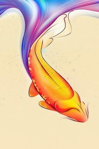 Colorful Koi iPhone HD Wallpaper