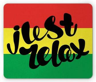 Amazon Shaq Quote Mouse Pad Rastafarian Design Just Relax