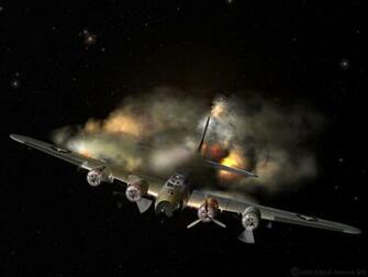 B17 Going Down Transport Wallpaper Image Featuring Aircraft