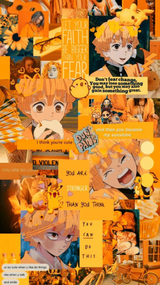 Cute Zenitsu Yellow Wallpaper