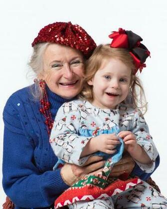 A Great Grandma And Her Youngest Grandchild Christmas Eve
