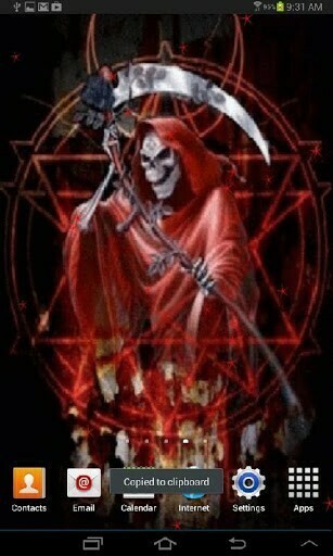 Bigger Red Grim Reaper Live Wallpaper For Android Screenshot