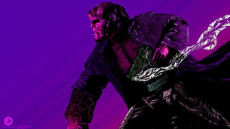 Hellboy From Triangles Pikdit