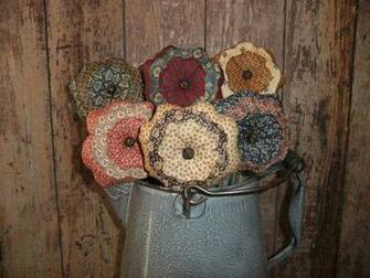 Scrappy Flower Bouquet Farmhouse Rustic By Treasuredprimitives