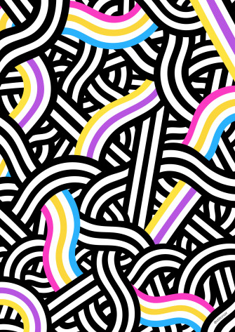 Pride Flag Background Stillo Noir