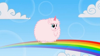 Pink Fluffy Unicorns Dancing On Rainbows Wallpaper