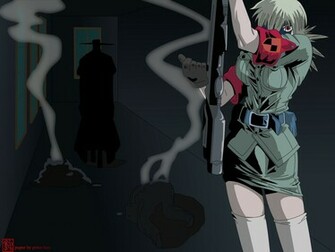 Seras Victoria And Alucard Hellsing Wallpaper