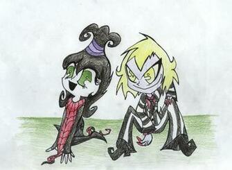 Beetlejuice And Lydia Anime By Mivanna