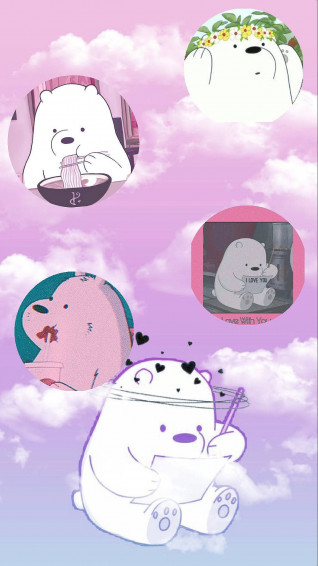 We Bare Bears Aesthetic Cartoon Wallpaper