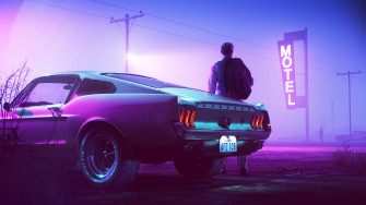 Retro Mustang Wallpaper Fastback