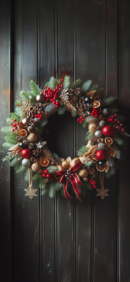 Christmas Wreath Wallpaper