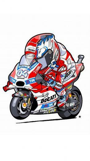 Animated Andrea Dovizioso iPhone Wallpaper 3d