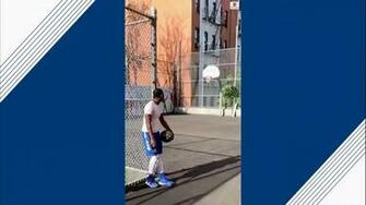 College Basketball Player Nails Full Court Trick Shot Video Abc News