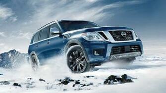 Nissan Armada Hermosa Blue UHD 4k Wallpaper Cars