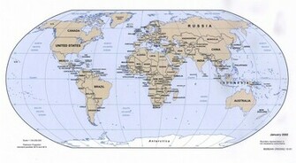 Map Of The World WallpaperHD Wallpaper
