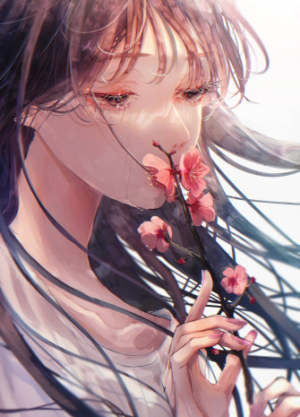 Aesthetic Sad Anime Girl Wallpaper