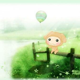 Cute Cartoon Dog iPad Background Best Wallpaper