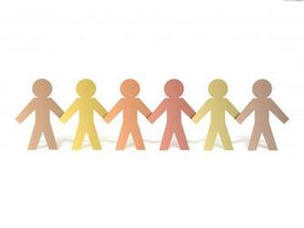 Chrome Metal Chain People Discussing Psd Template Group Of