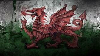 Wallpaper Wales Dragon Symbol Flag Paints