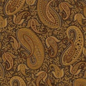 Gold Modern Paisley Wallpaper Traditional