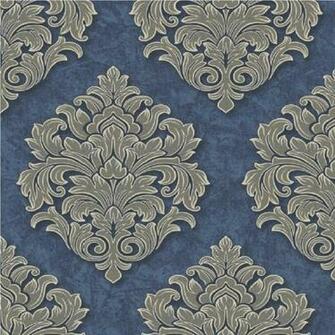 Large Damask Textured Embossed Blown Vinyl Wallpaper Vna