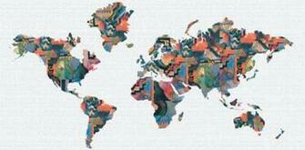 Studio Map Mural Macke Composition Wallpaper Panels X52