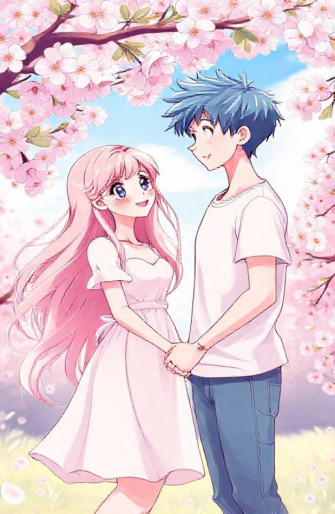 Cute Anime Couple Wallpaper