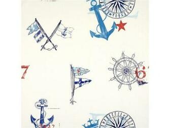 Aweigh Wallpaper Wonder Children Bathroom Nautical