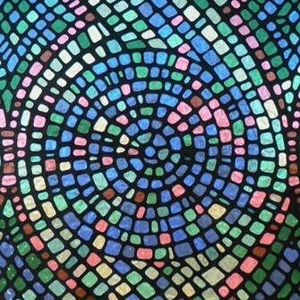 In L Mosaic Privacy Decorative Static Cling Window Film At Lowes