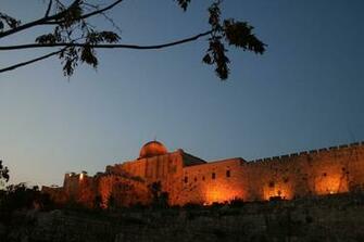 Al Aqsa In Jerusalem Palastine Nightfall Hq Wallpaper